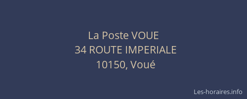 La Poste VOUE