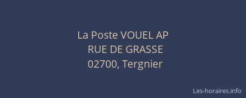 La Poste VOUEL AP