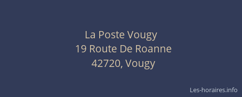 La Poste Vougy
