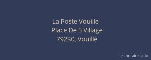La Poste Vouille