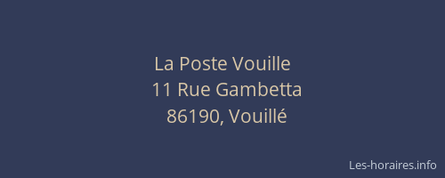 La Poste Vouille