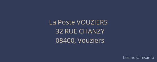 La Poste VOUZIERS