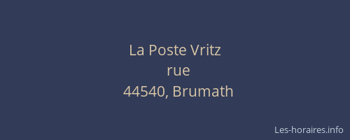 La Poste Vritz