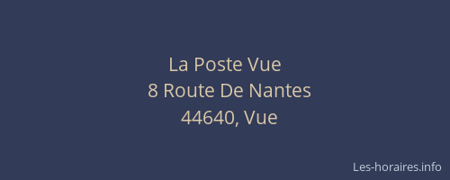 La Poste Vue