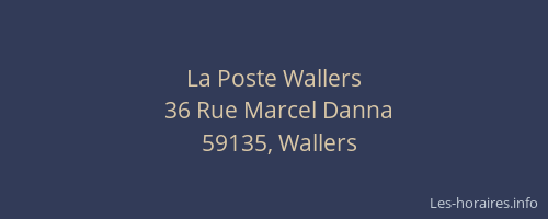 La Poste Wallers