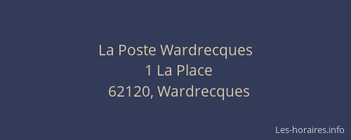 La Poste Wardrecques