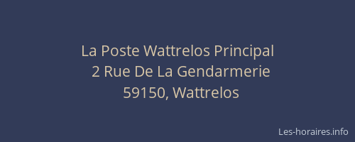La Poste Wattrelos Principal