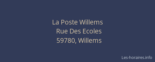 La Poste Willems