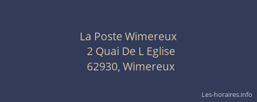 La Poste Wimereux