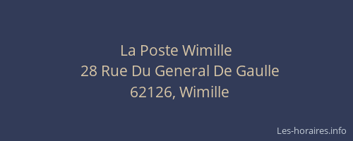 La Poste Wimille