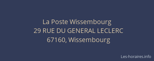 La Poste Wissembourg