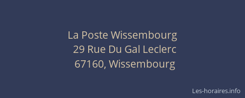 La Poste Wissembourg