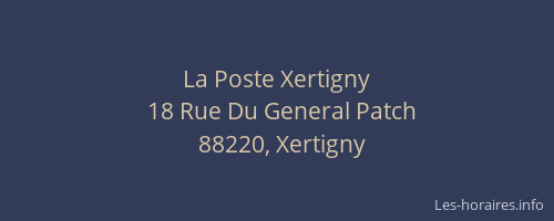 La Poste Xertigny