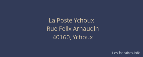 La Poste Ychoux