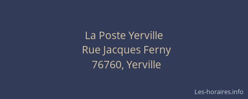 La Poste Yerville