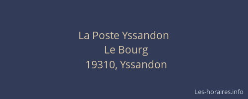 La Poste Yssandon