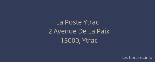 La Poste Ytrac