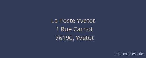La Poste Yvetot
