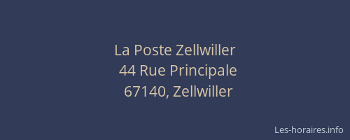 La Poste Zellwiller