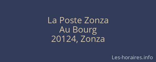 La Poste Zonza