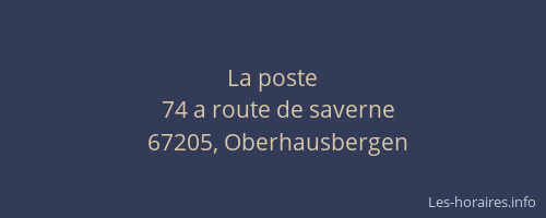 La poste
