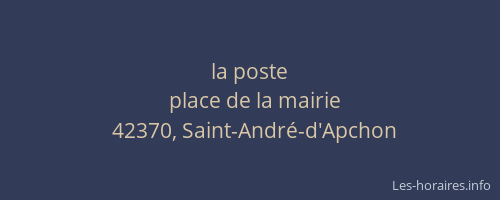 la poste