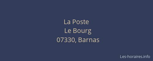 La Poste