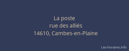 La poste