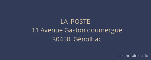LA  POSTE