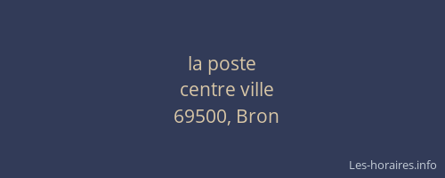 la poste