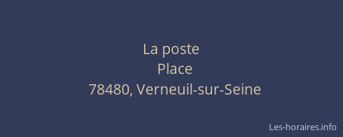 La poste