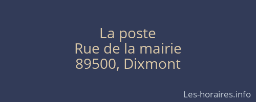 La poste