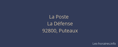 La Poste