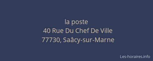 la poste