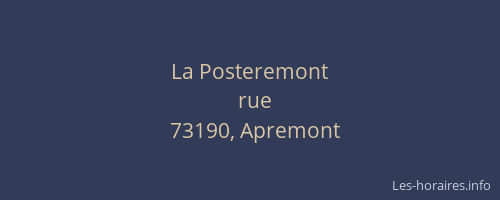 La Posteremont