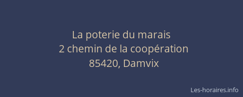 La poterie du marais