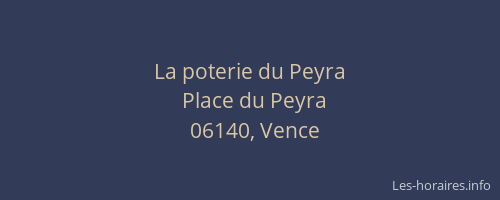 La poterie du Peyra
