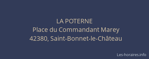 LA POTERNE