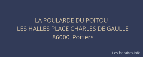 LA POULARDE DU POITOU