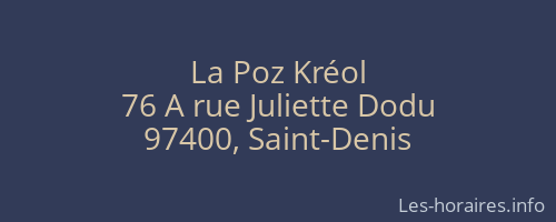 La Poz Kréol