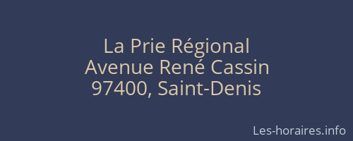La Prie Régional