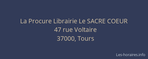La Procure Librairie Le SACRE COEUR