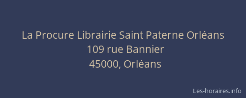 La Procure Librairie Saint Paterne Orléans
