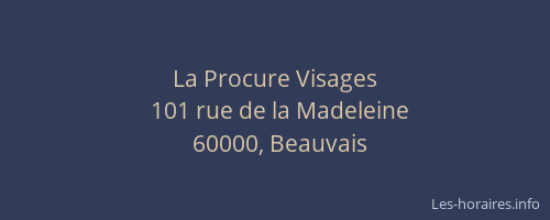 La Procure Visages