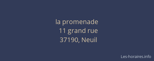 la promenade