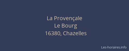 La Proven&ccedil;ale
