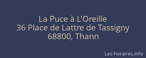 La Puce à L'Oreille