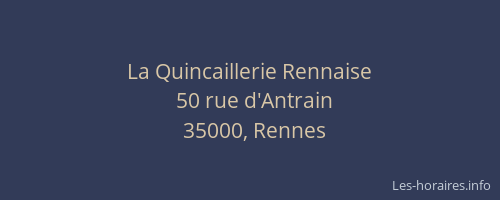 La Quincaillerie Rennaise