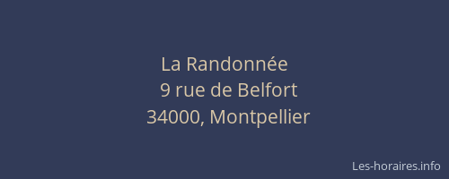 La Randonnée
