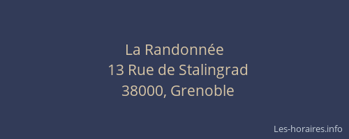 La Randonnée